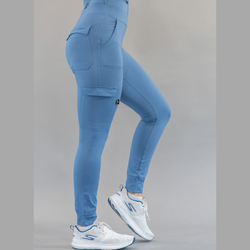 Jogger Quirúrgico Mujer Azul Cornflower, Super Stretch, Scrubs 901