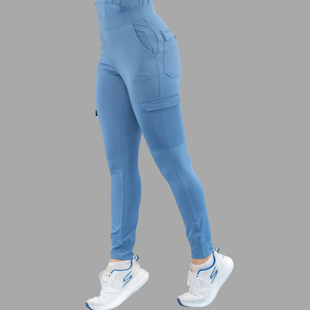 Jogger Quirúrgico Mujer Azul Cornflower, Super Stretch, Scrubs 901