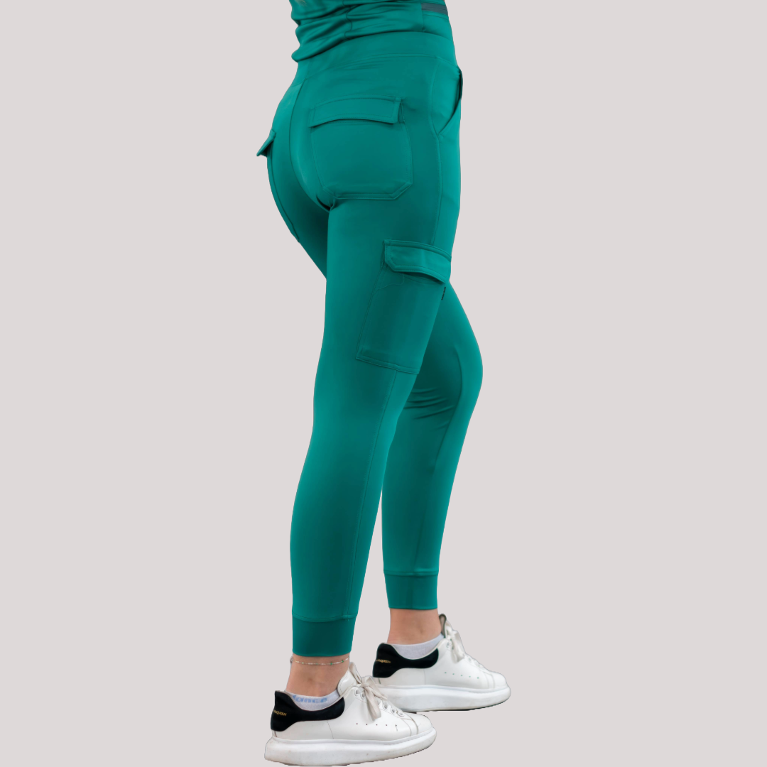 Jogger Quirúrgico, Mujer Verde Esmeralda Super Stretch, Scrubs 901
