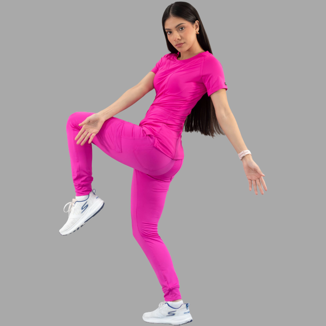Filipina Quirúrgica Fucsia Mujer, Super Stretch, Scrubs 901