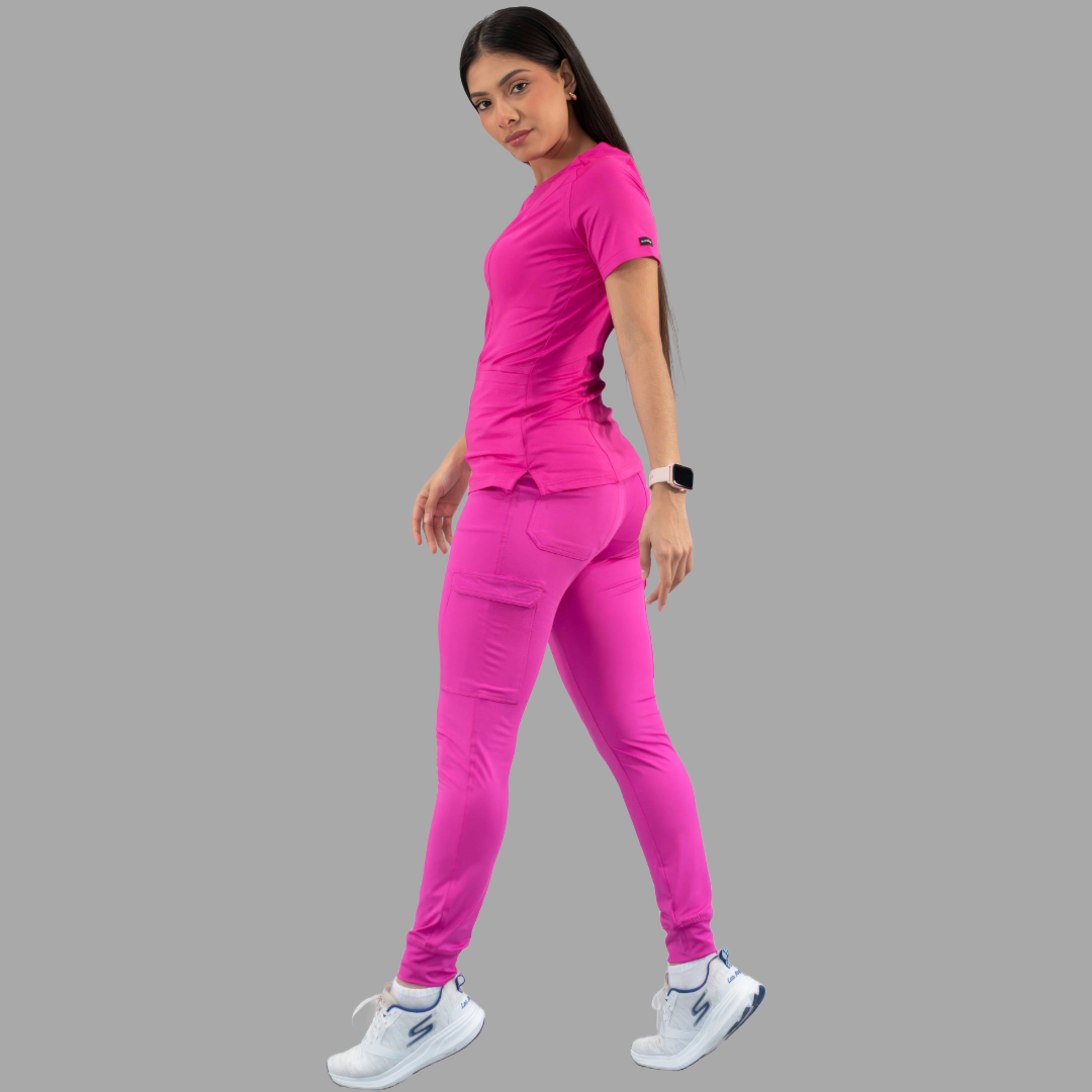 Jogger Quirurgico Fucsia Mujer, Super Stretch, Scrubs 901