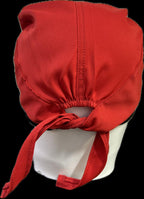 Gorro quirúrgico rojo cómodo para doctores odontología y laboratorio