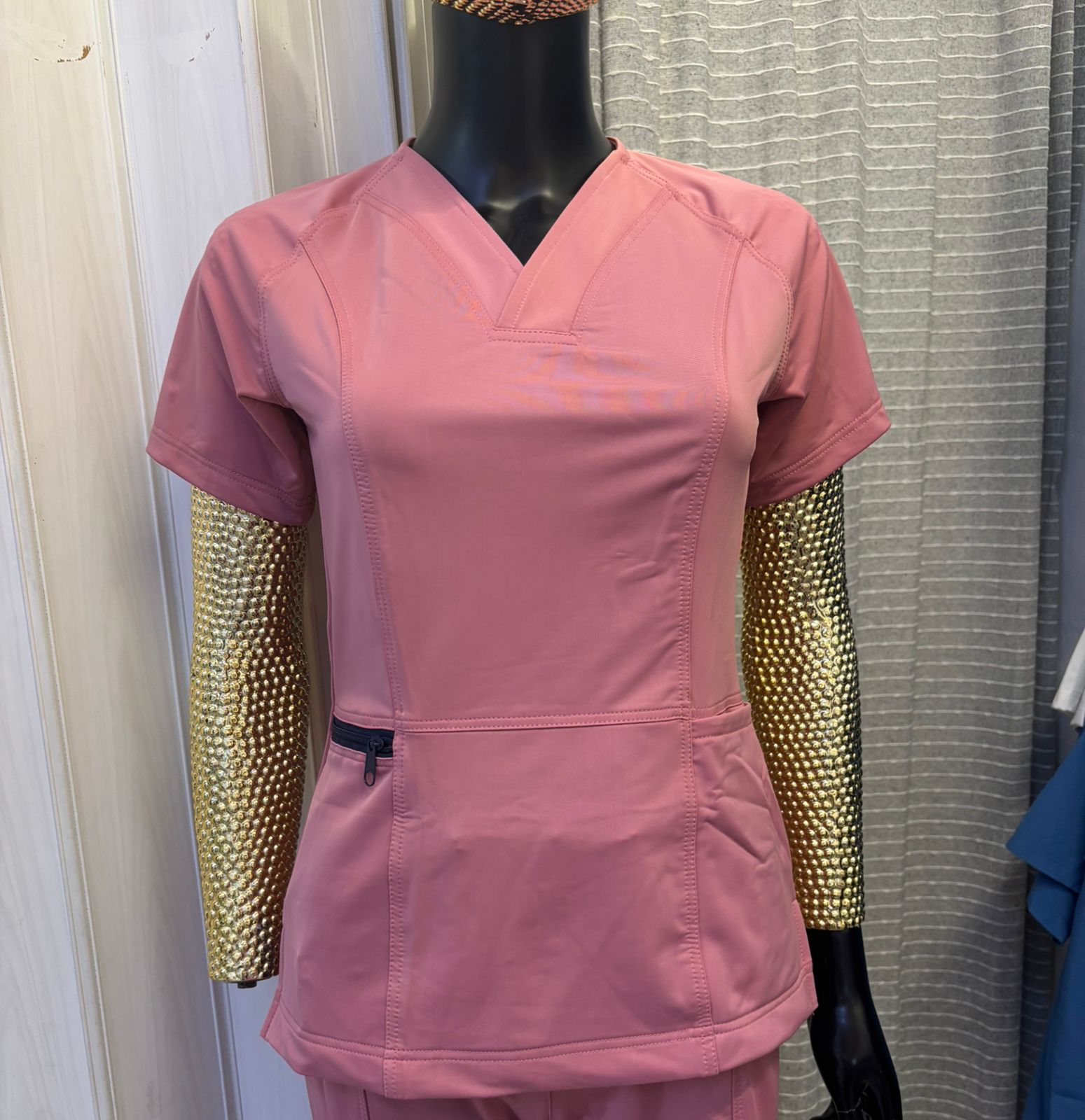 Filipina Quirurgica Mujer Slim Fit Palo De Rosa Super Stretch, Scrubs 902