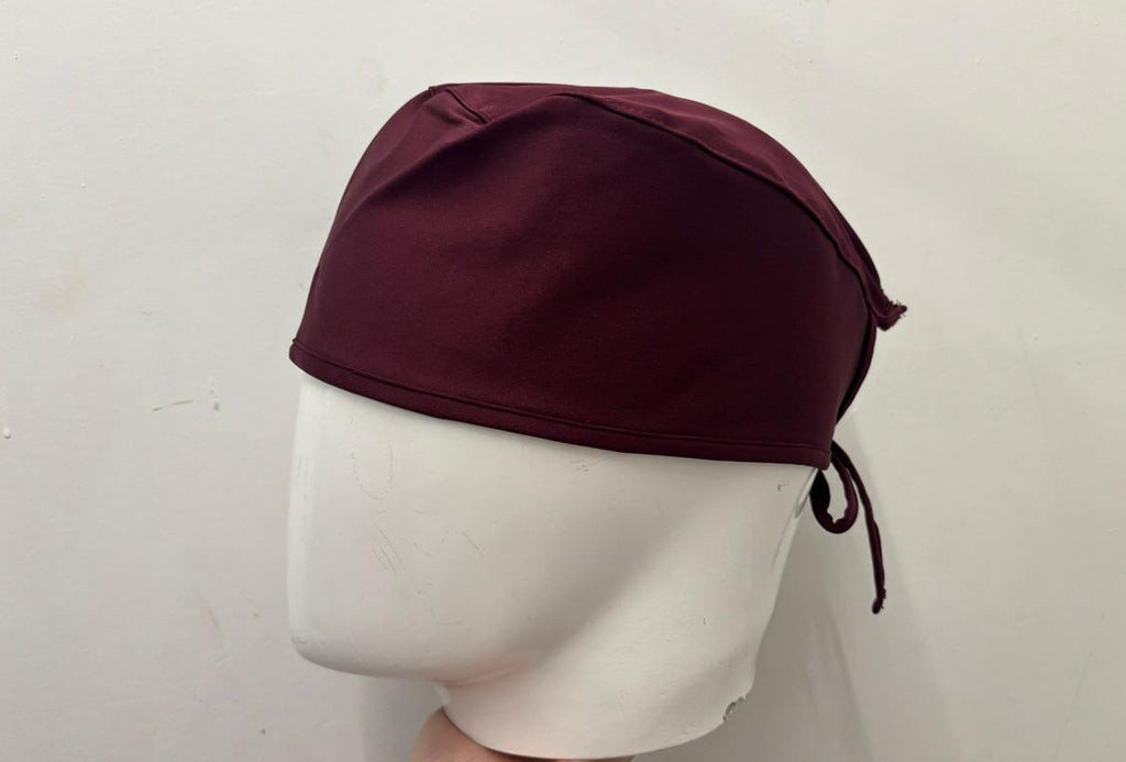 Gorro quirúrgico unisex color vino super stretch Sandel Médica