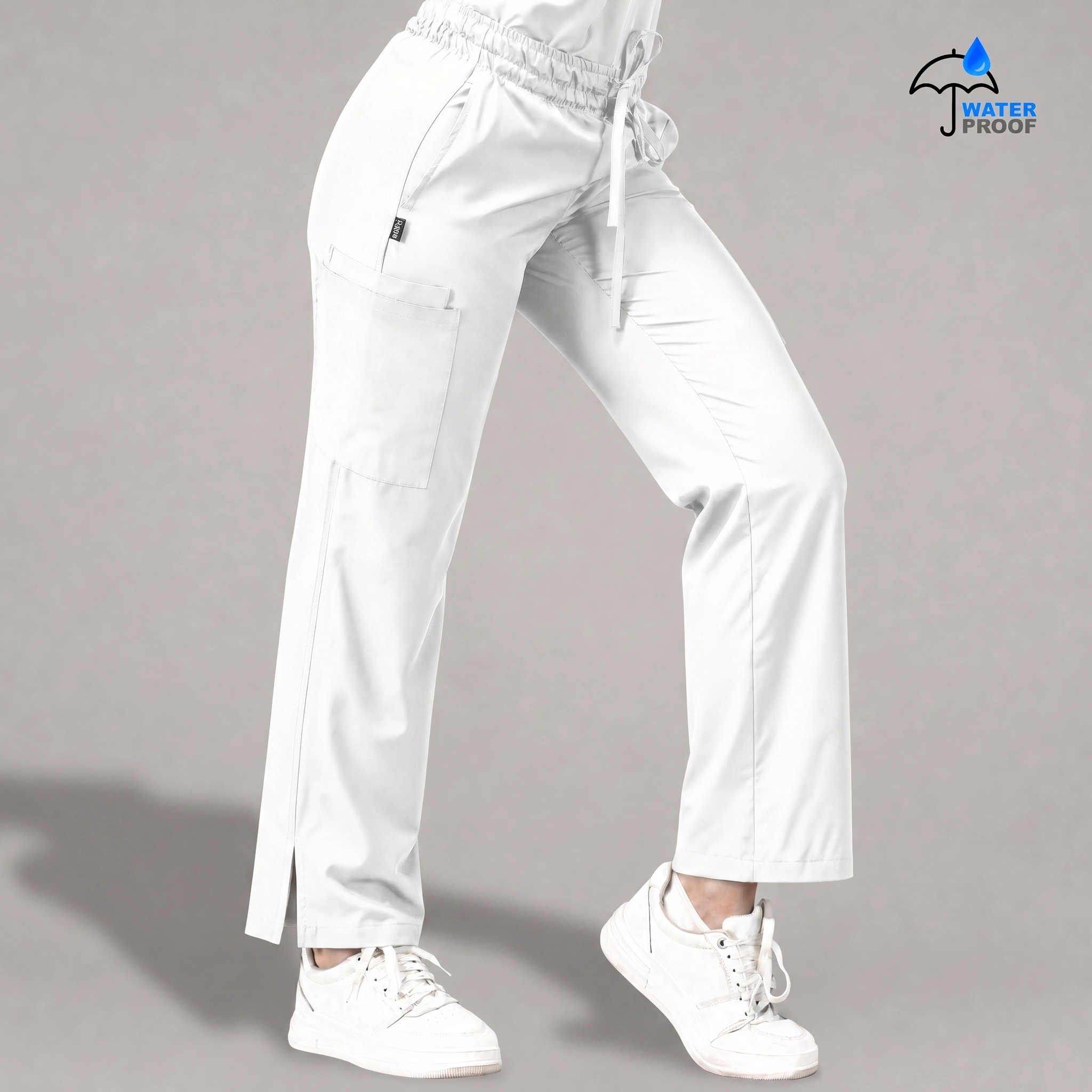 pantalon quirurgico blanco antifluido mujer modelo 502 corte relaxed Sandel Medica