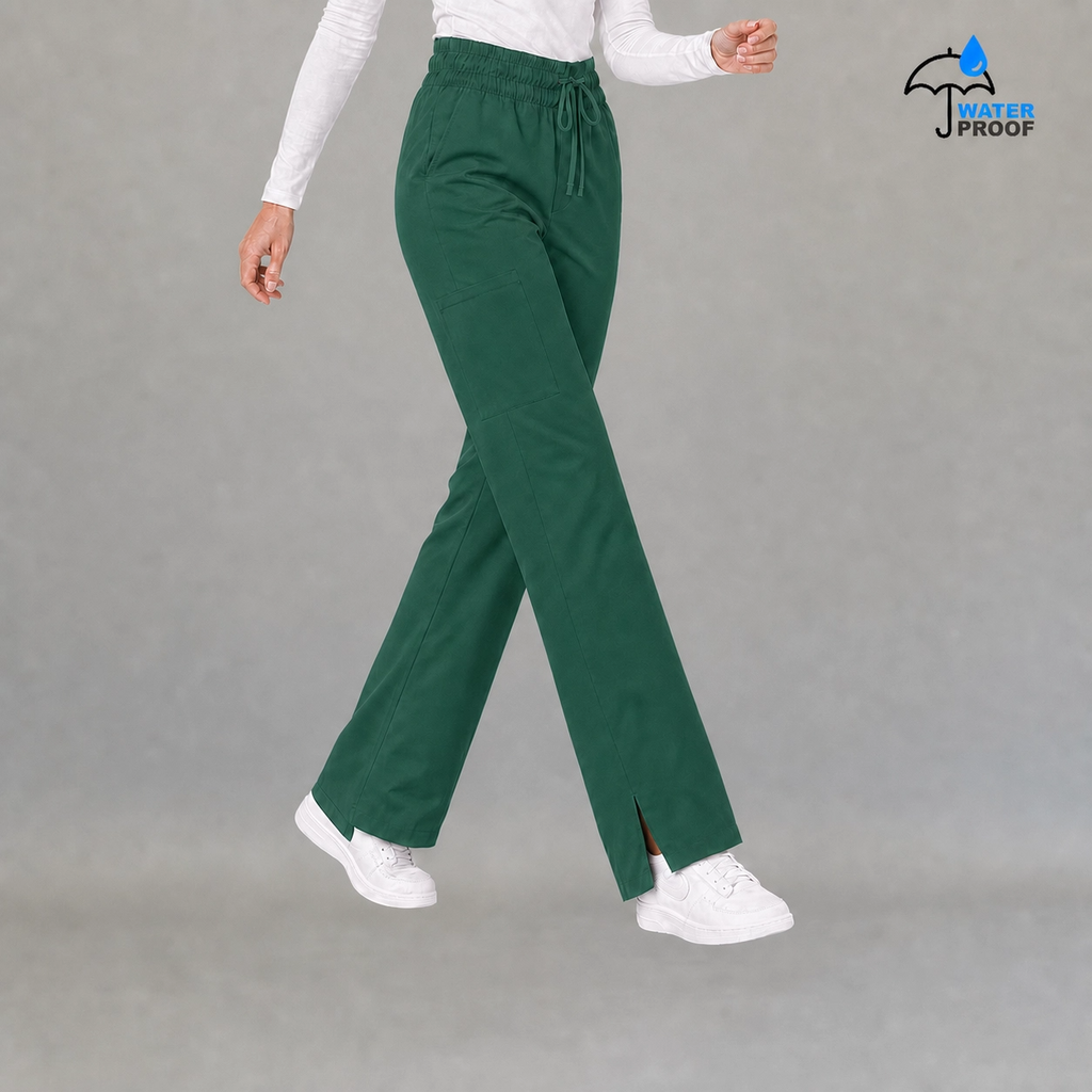 Pantalón Verde Botella 502 Quirúrgico Mujer Antifluido Relaxed