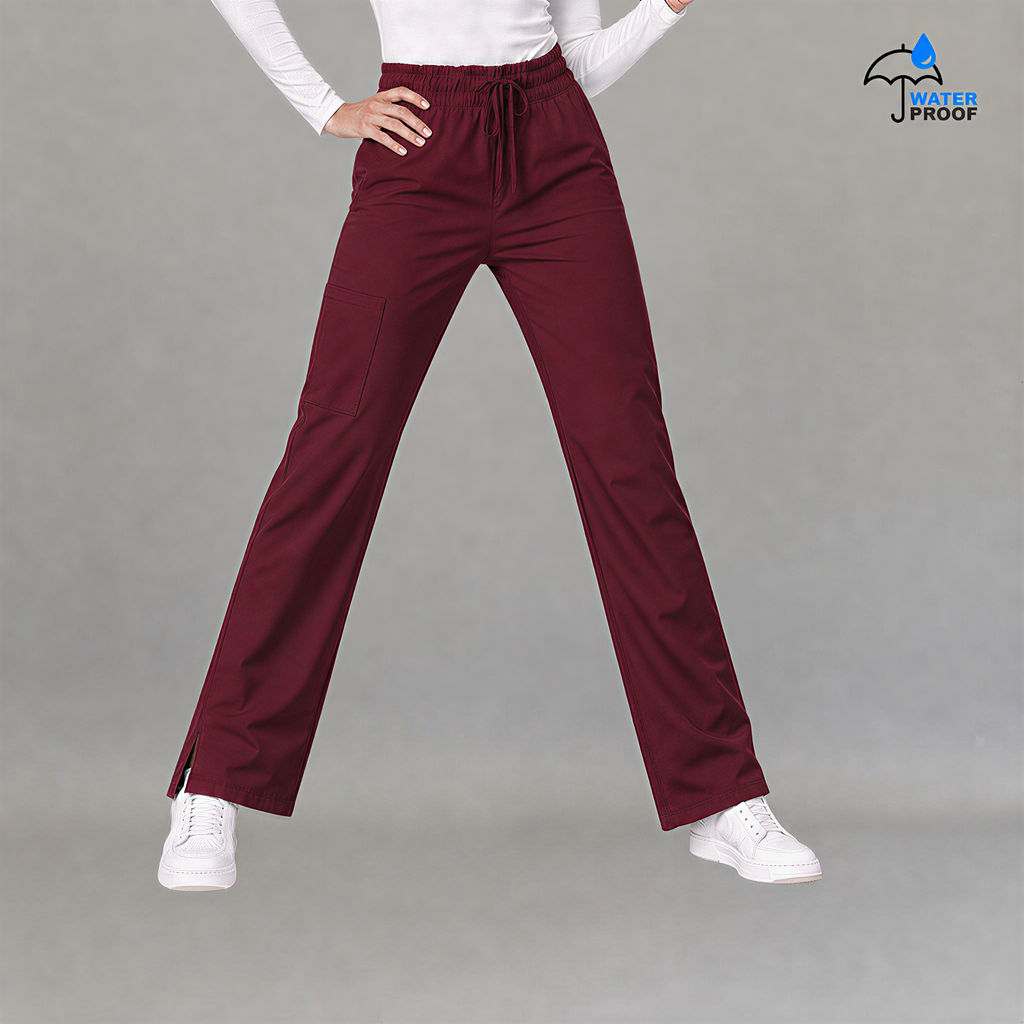 Pantalón Vino 502 Quirúrgico Mujer Antifluido Relaxed