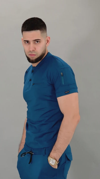 Jogger Quirúrgico Azul Caribe Hombre, Scrubs 901 Super Stretch