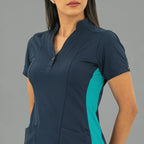 Filipina Médica para Mujer Modelo 930 Azul Marino/Teal Superstretch
