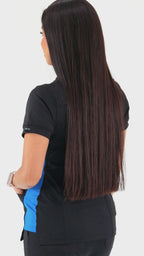 Filipina Médica para Mujer Modelo 930 Negro/Azul Rey Superstretch