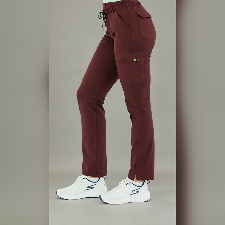 Pantalón Médico Quirúrgico para Mujer 930 - Color Vino Superstretch