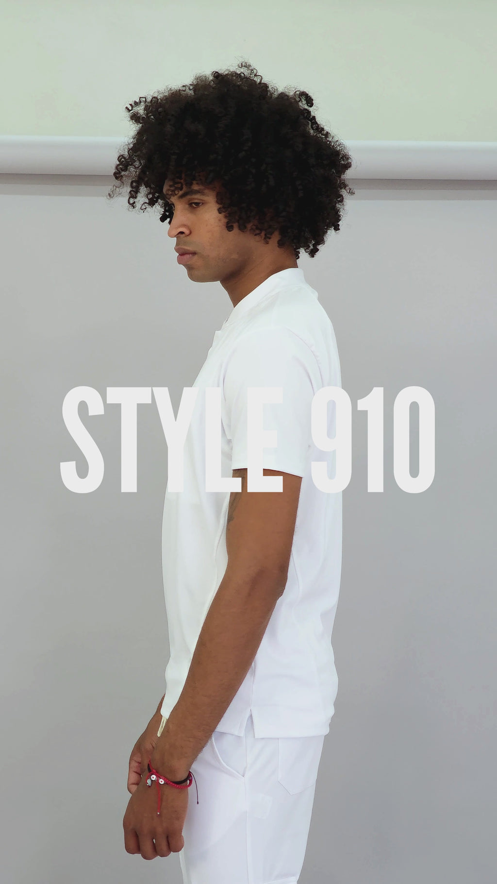 Conjunto Quirúrgico Blanco para Hombre – Estilo 910 | Super Stretch Slim Fit