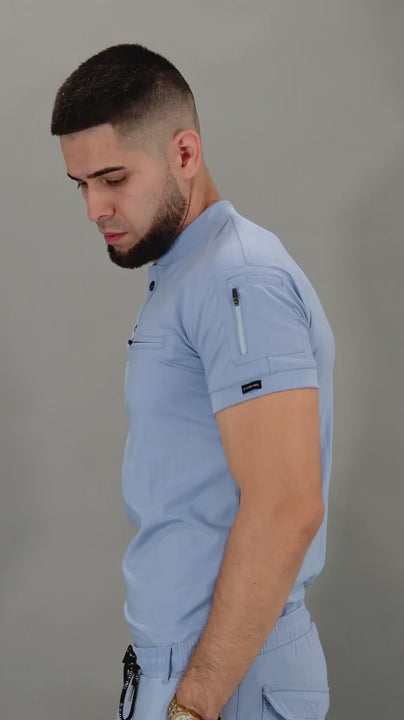 Jogger Quirúrgico Hombre Azul Plumbago S-FOR-ME 901 Super Stretch