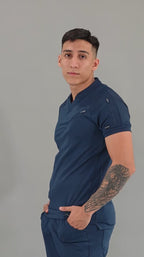 Filipina Quirúrgica Super Stretch Azul Marino Hombre, Scrubs 905