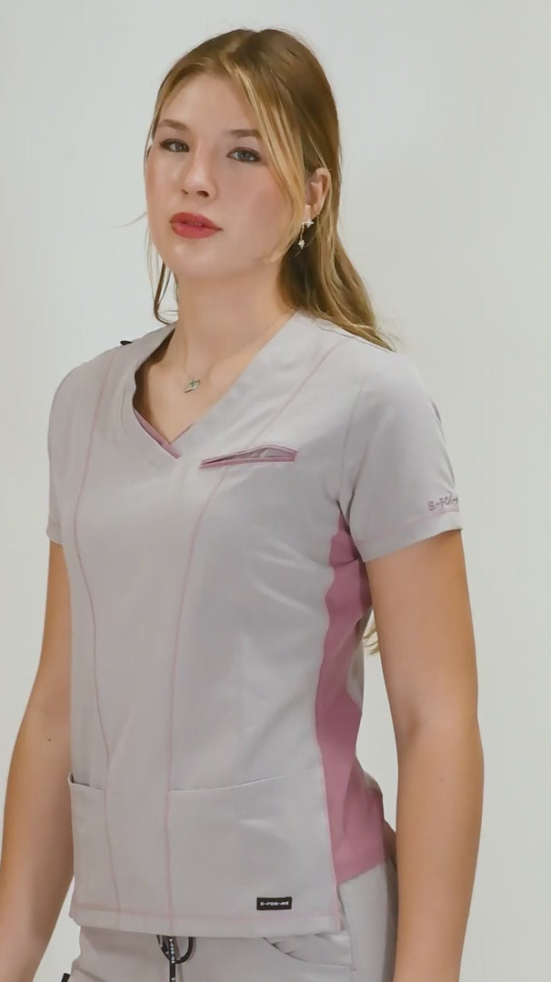 Jogger Quirúrgico Gris Perla Mujer Antifluido, Scrubs 300