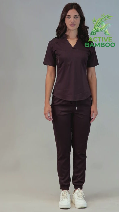 Jogger Uva Bamboo Quirúrgico Mujer S-FOR-ME 511 - Tela Bambú 160g
