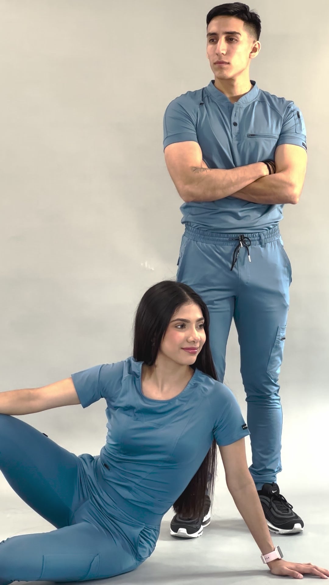 Jogger Quirúrgico Mujer Azul Cornflower, Super Stretch, Scrubs 901