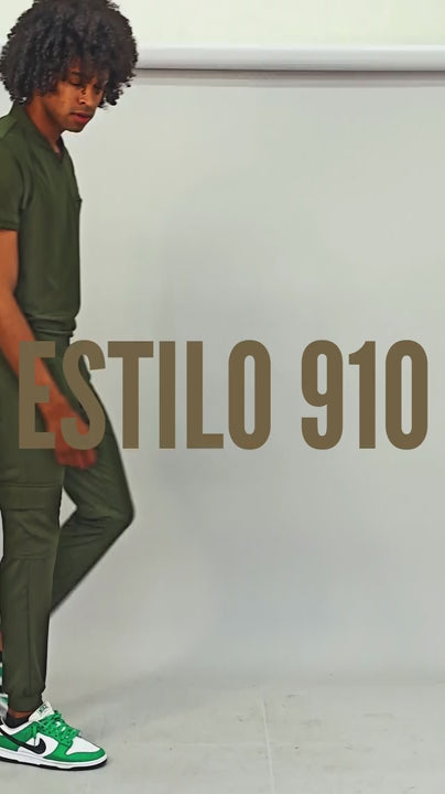 Jogger Quirúrgico 910 Hombre Verde Olivo Super Stretch