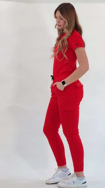 Filipina Quirúrgica Mujer Super Stretch Roja, Scrubs 905