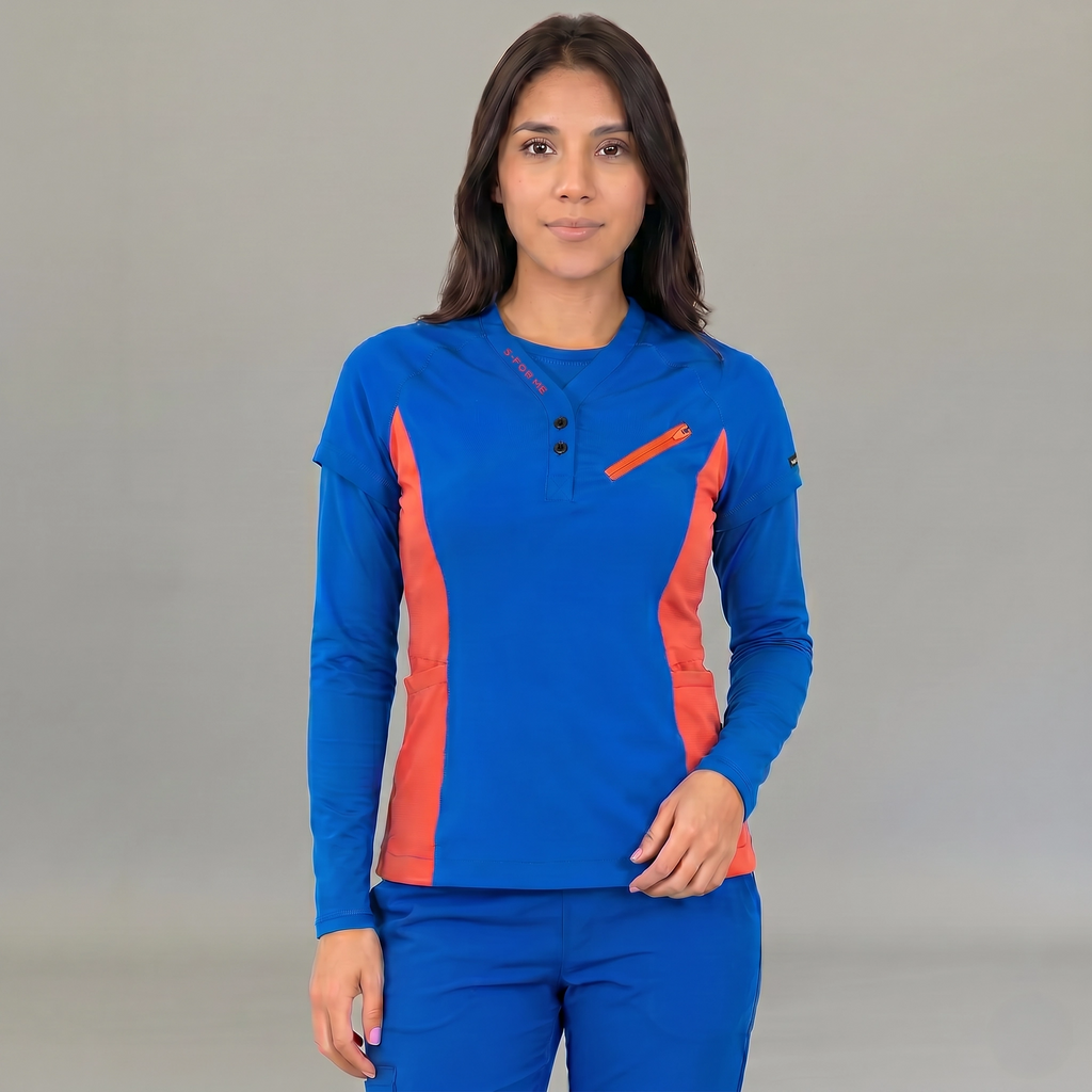 Filipina Quirúrgica Mujer Super Stretch Azul Rey - Chedron, Scrubs 905